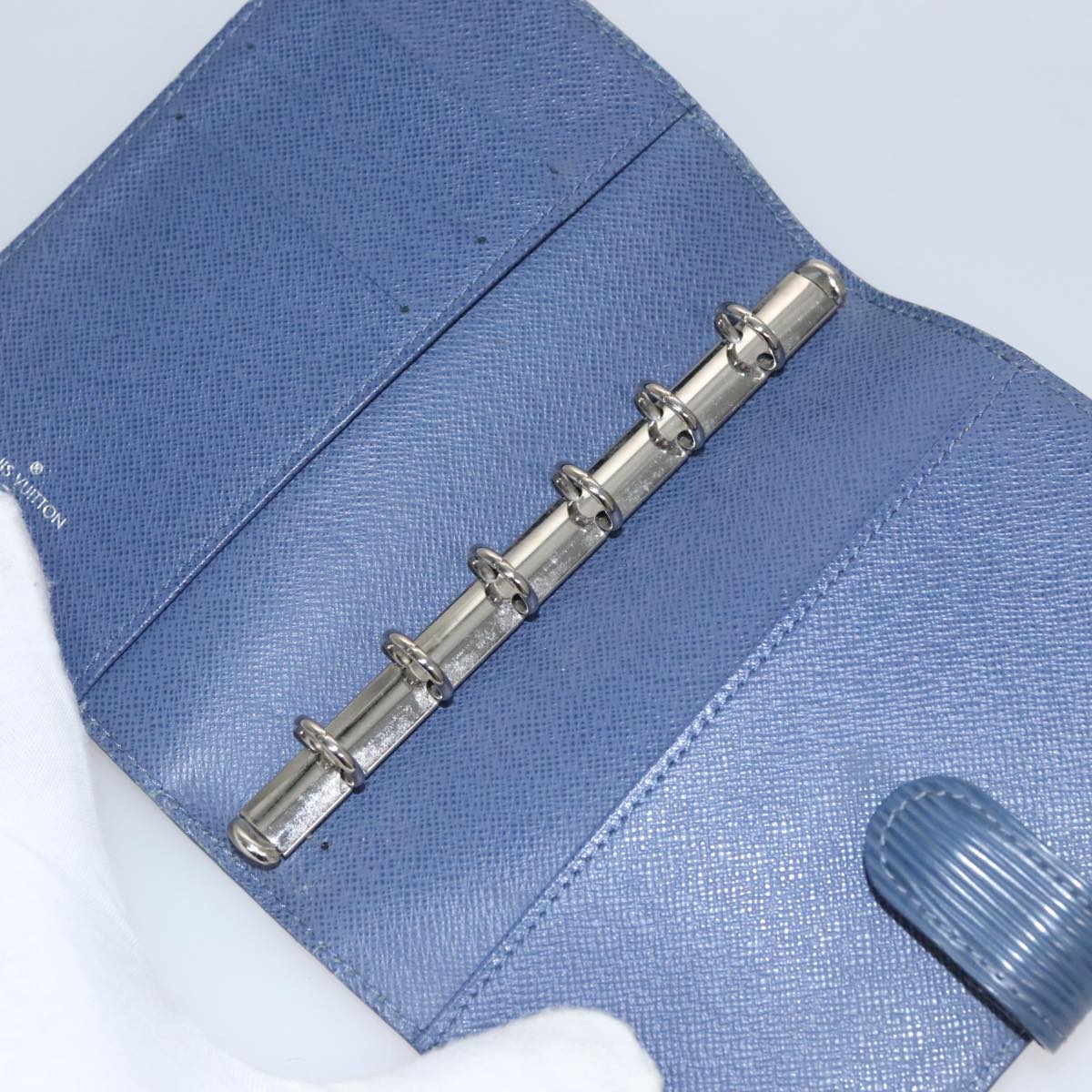 LOUIS VUITTON Epi Agenda MM Day Planner Cover Blue R20055 LV 108719