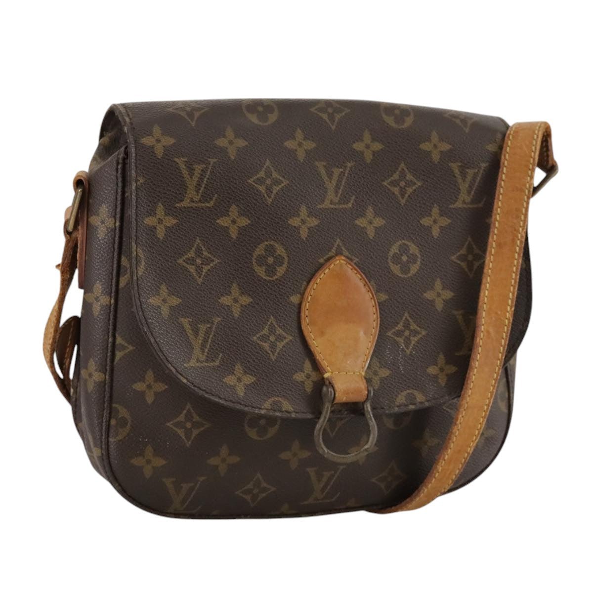 LOUIS VUITTON Monogram Saint Cloud GM Shoulder Bag M51242 LV 108758