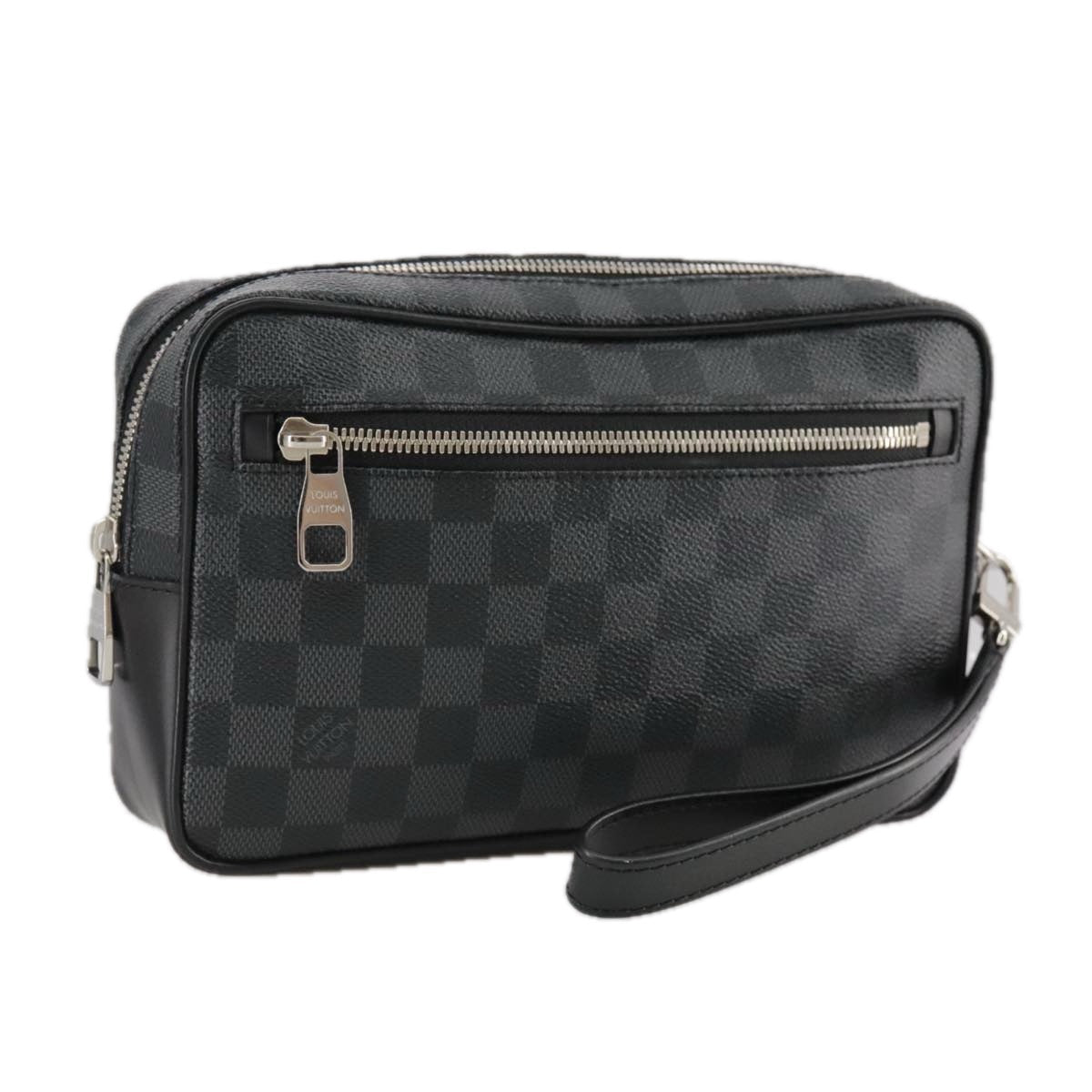 LOUIS VUITTON Damier Graphite Pochette Casai Clutch Bag N41664 LV 108767