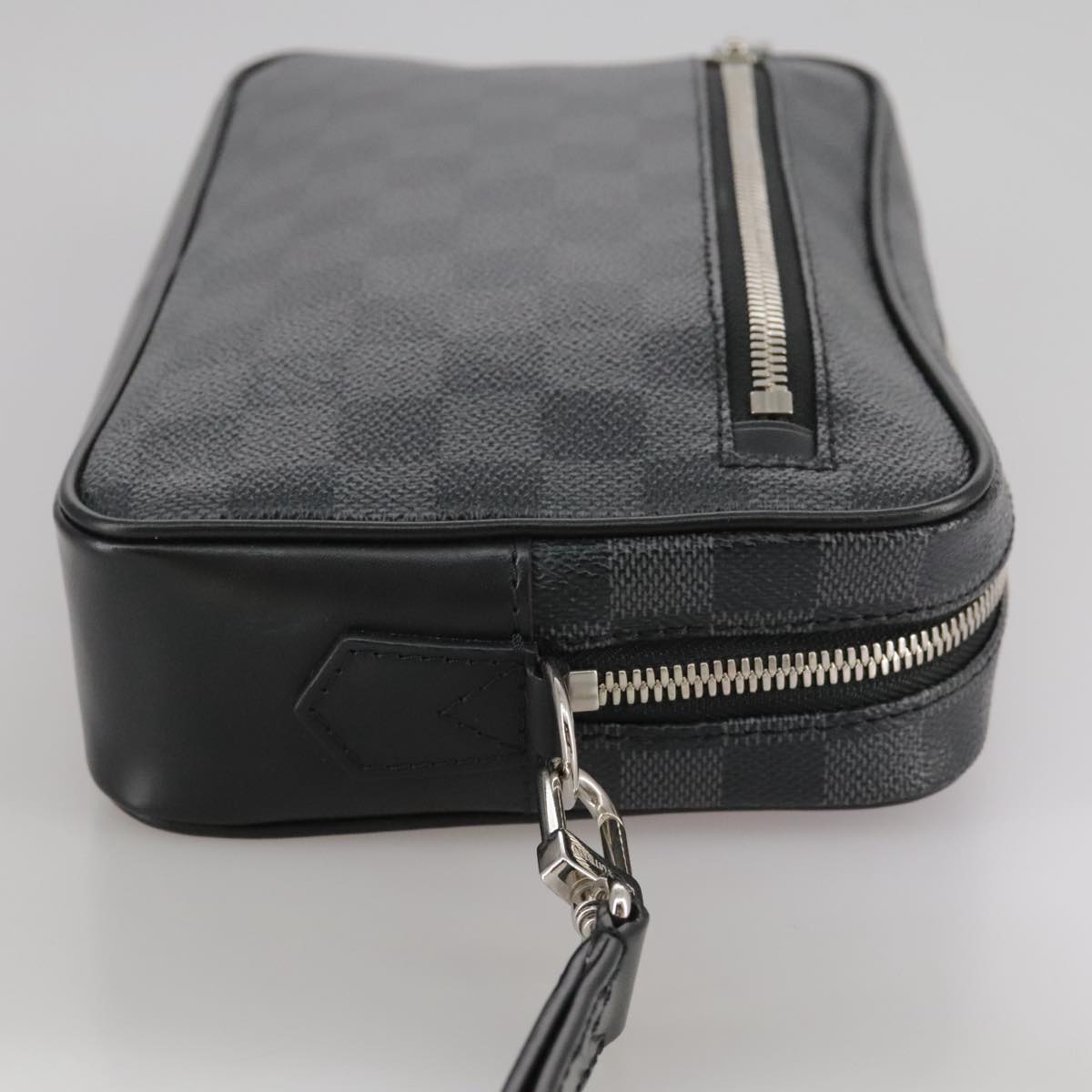 LOUIS VUITTON Damier Graphite Pochette Casai Clutch Bag N41664 LV 108767
