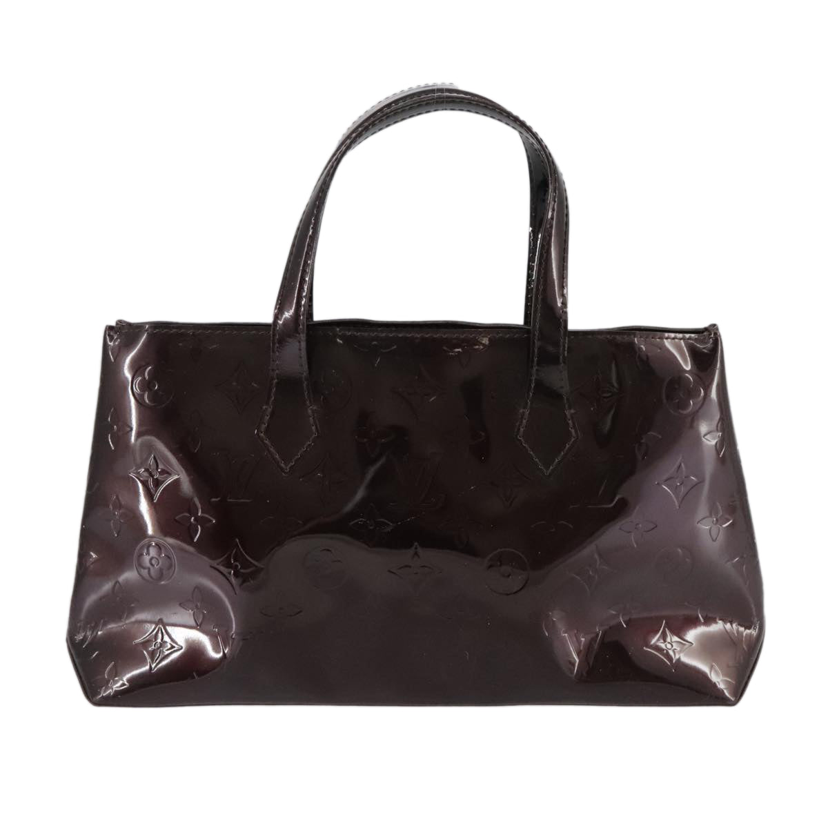 LOUIS VUITTON Monogram Vernis Wilshire PM Hand Bag Amarante M93641 108768