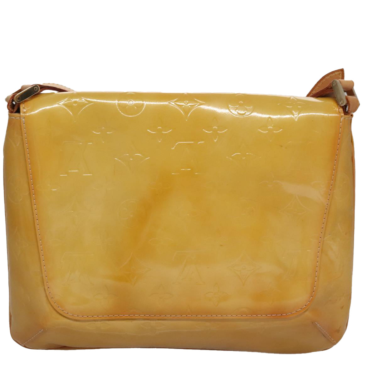 LOUIS VUITTON Monogram Vernis Thompson Street Bag Beige M91301 LV 108776