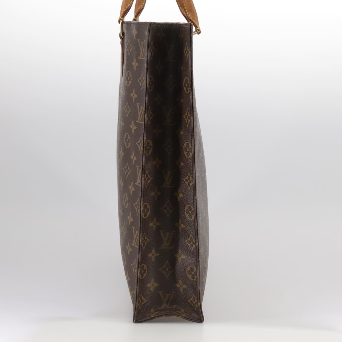 LOUIS VUITTON Monogram Sac Plat Hand Bag M51140 LV 108782