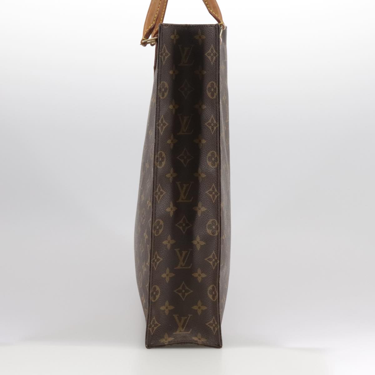 LOUIS VUITTON Monogram Sac Plat Hand Bag M51140 LV 108782
