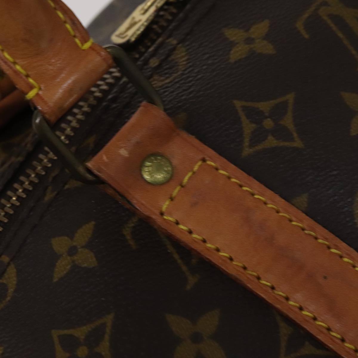 LOUIS VUITTON Monogram Keepall 55 Boston Bag M41424 LV 108786