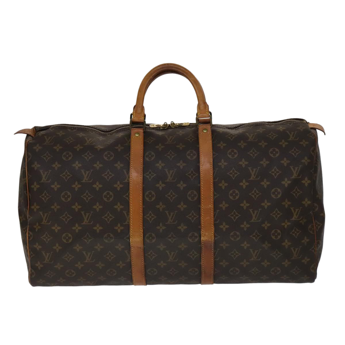 LOUIS VUITTON Monogram Keepall 55 Boston Bag M41424 LV 108786