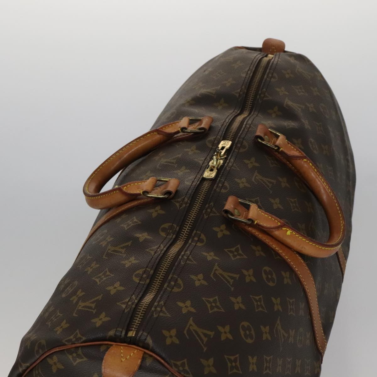 LOUIS VUITTON Monogram Keepall 55 Boston Bag M41424 LV 108786