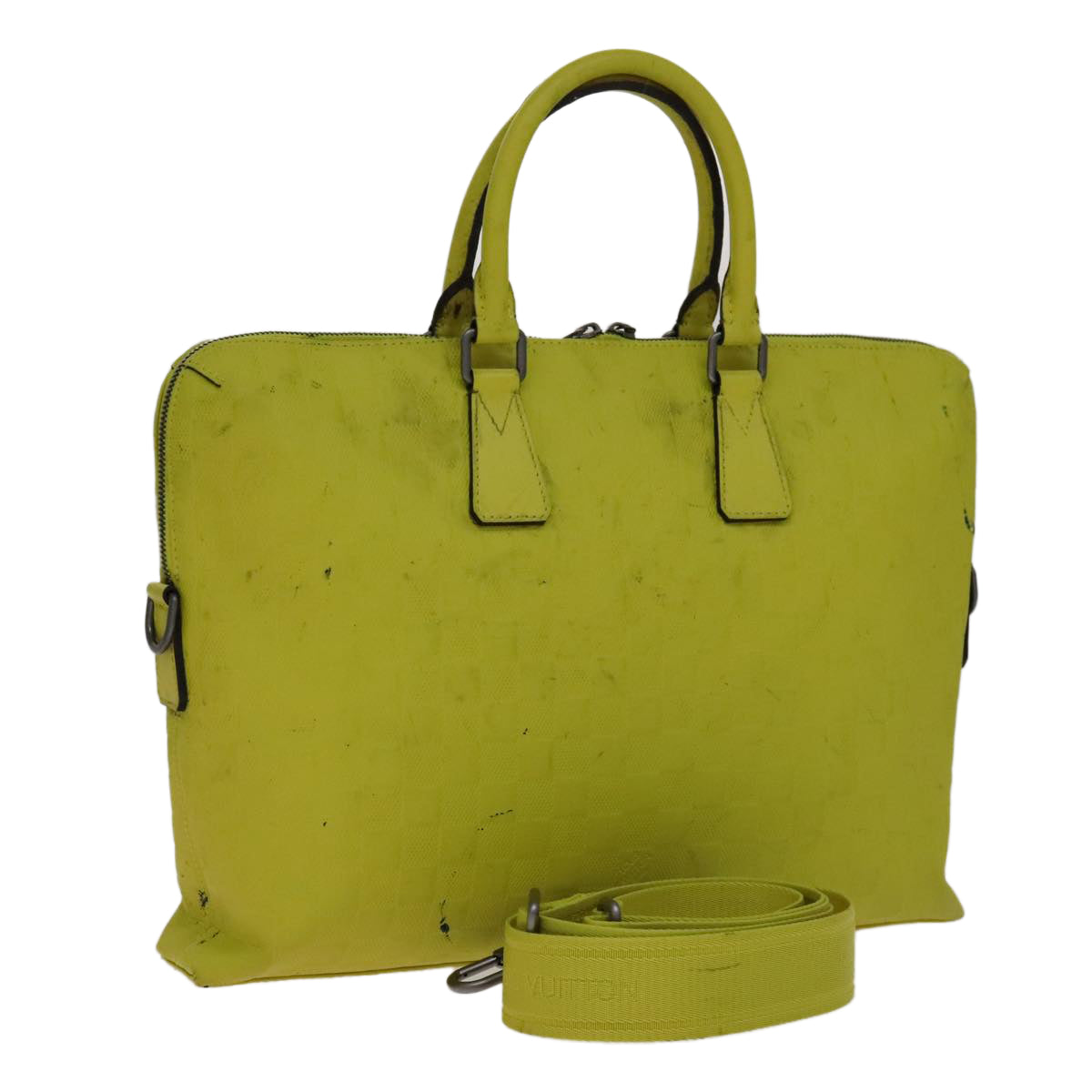 LOUIS VUITTON Damier Infini  Porte Documents Jules Bag Yellow N41391 108788