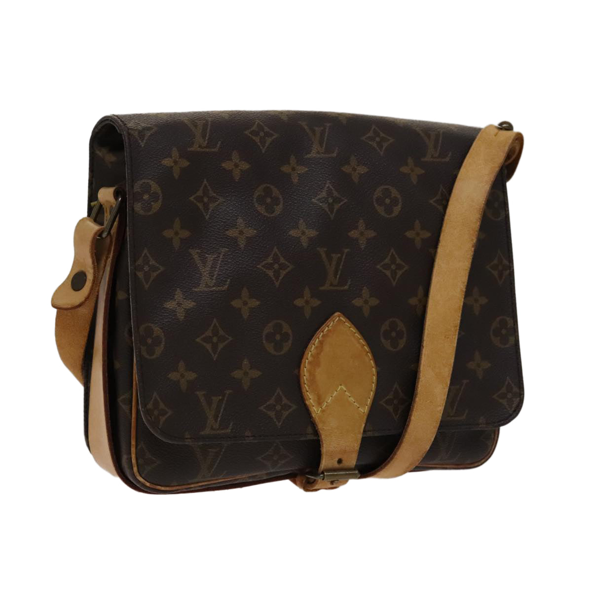 LOUIS VUITTON Monogram Cartouchiere GM Shoulder Bag M51252 LV 108790