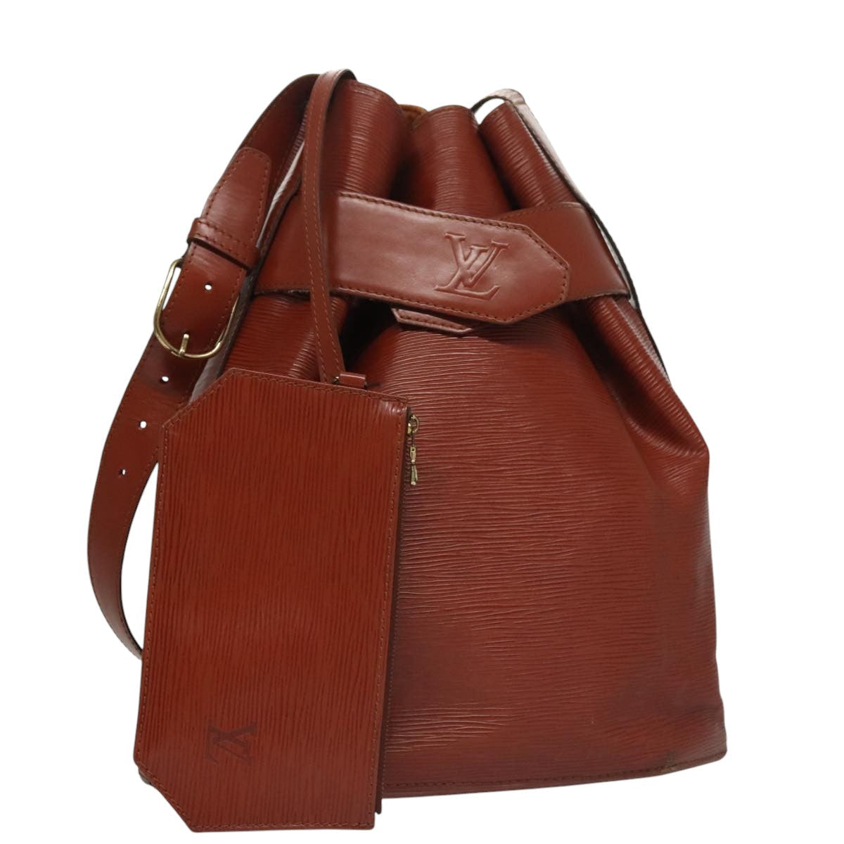 LOUIS VUITTON Epi Sac Depaule GM Shoulder Bag Brown M80193 LV 108804