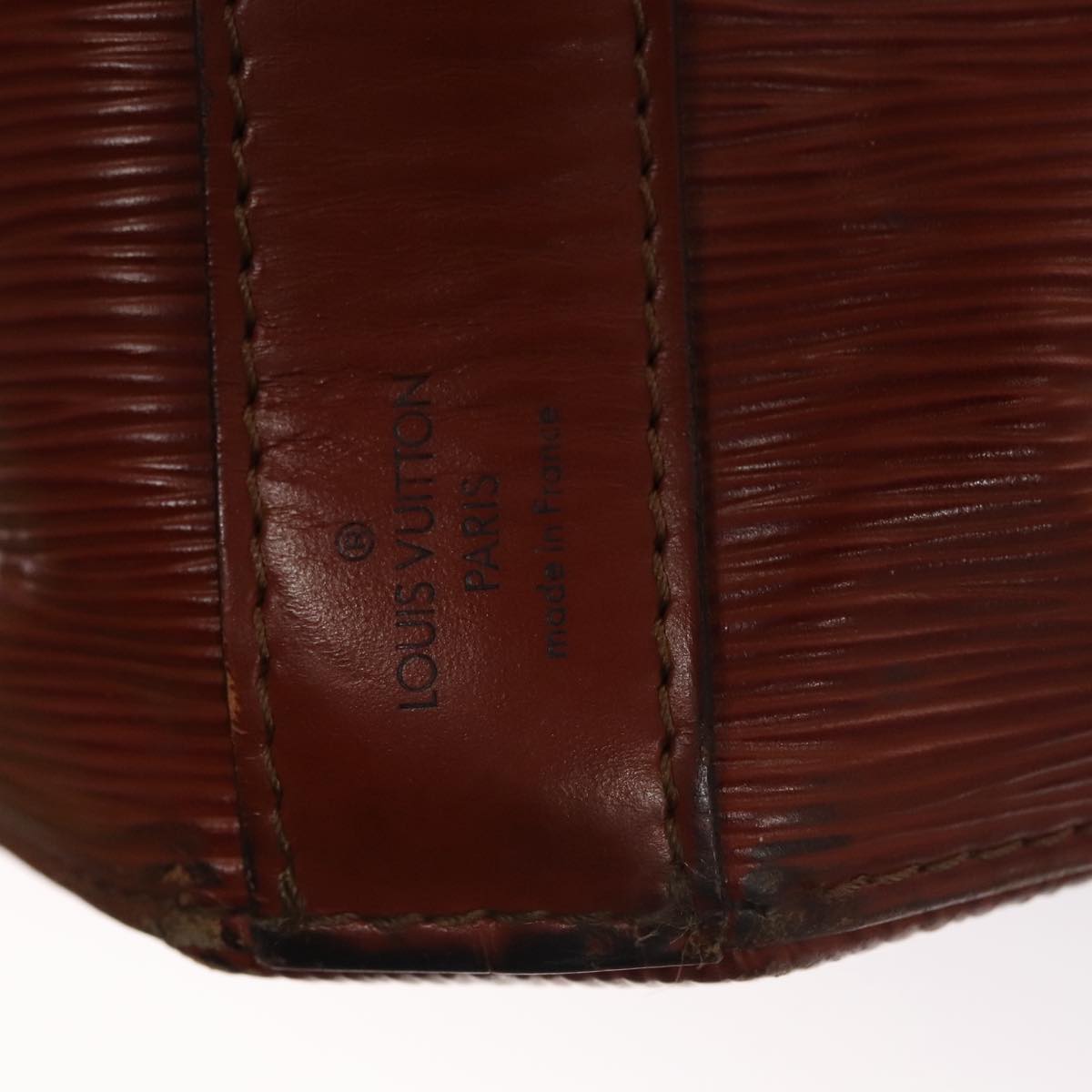 LOUIS VUITTON Epi Sac Depaule GM Shoulder Bag Brown M80193 LV 108804