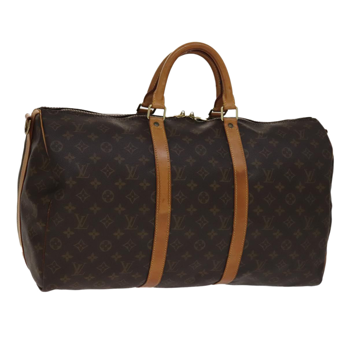 LOUIS VUITTON Monogram Keepall Bandouliere 50 Boston Bag M41416 LV 108809