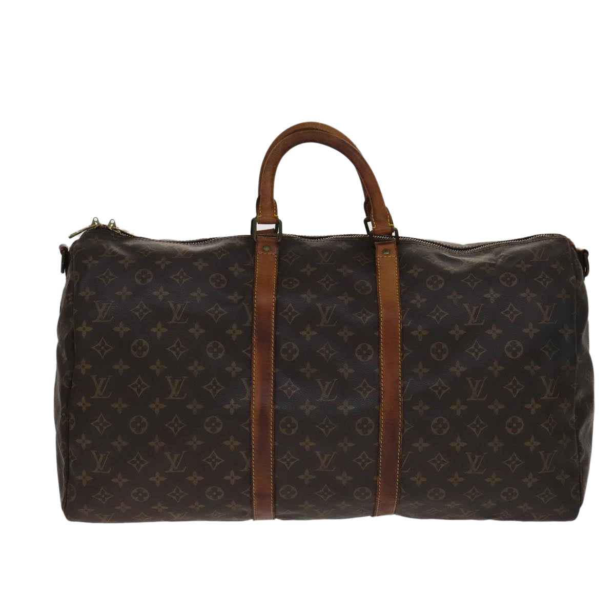 LOUIS VUITTON Monogram Keepall Bandouliere 55 Boston Bag M41414 LV 108810