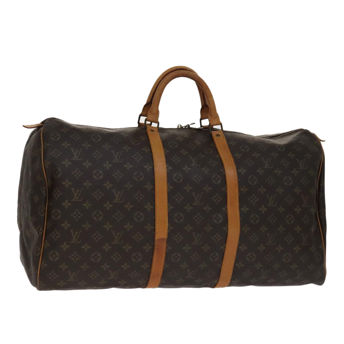 LOUIS VUITTON Monogram Keepall 60 Boston Bag M41422 LV 108844