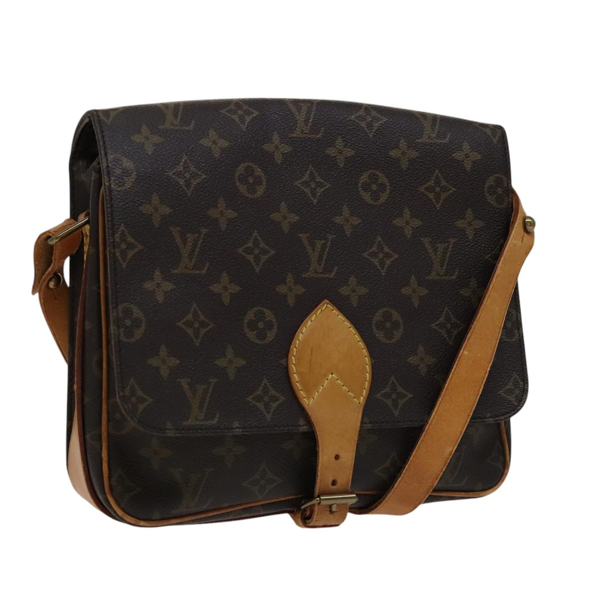 LOUIS VUITTON Monogram Cartouchiere GM Shoulder Bag M51252 LV 108854