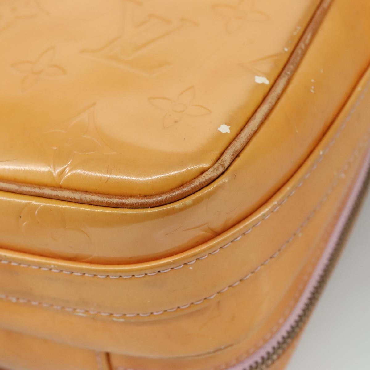 LOUIS VUITTON Monogram Vernis Wooster Bag Marshmallow Pink M91037 108864