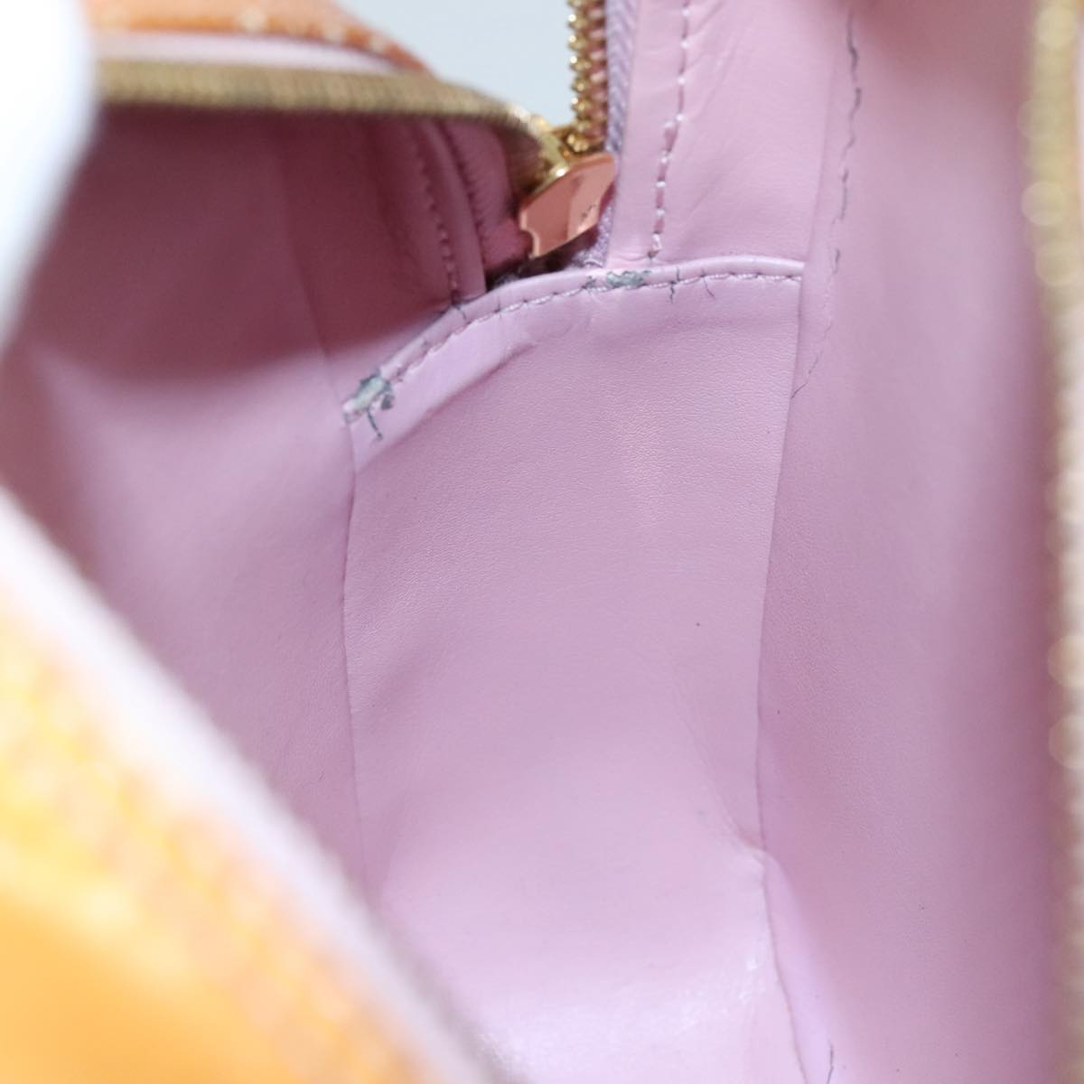 LOUIS VUITTON Monogram Vernis Wooster Bag Marshmallow Pink M91037 108864