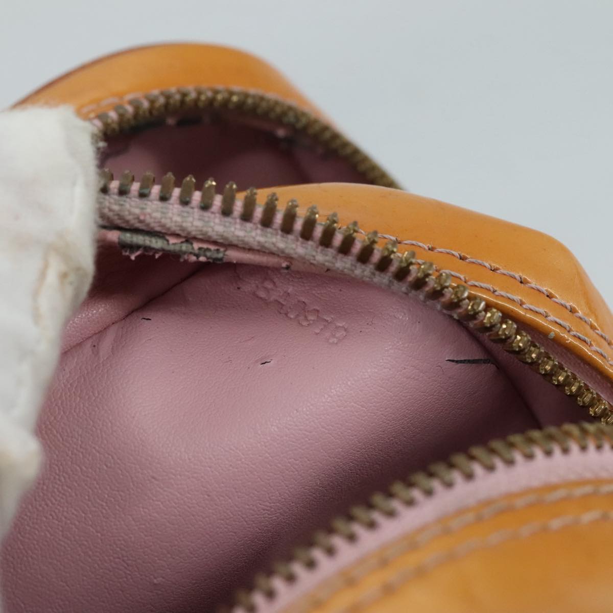 LOUIS VUITTON Monogram Vernis Wooster Bag Marshmallow Pink M91037 108864