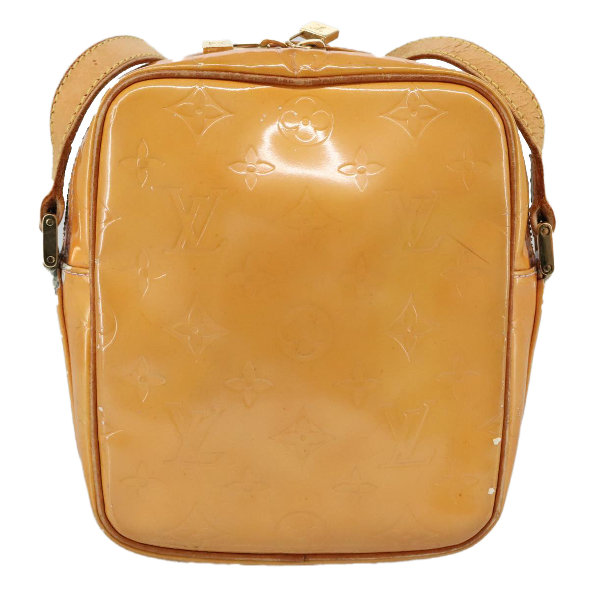 LOUIS VUITTON Monogram Vernis Wooster Bag Marshmallow Pink M91037 108864