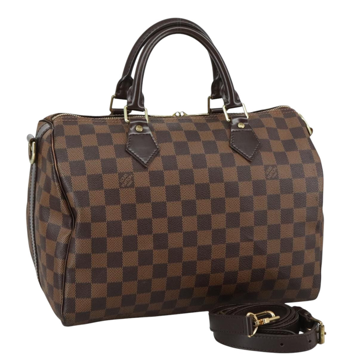 LOUIS VUITTON Damier Ebene Speedy Bandouliere30 Hand Bag N41367 LV 108882