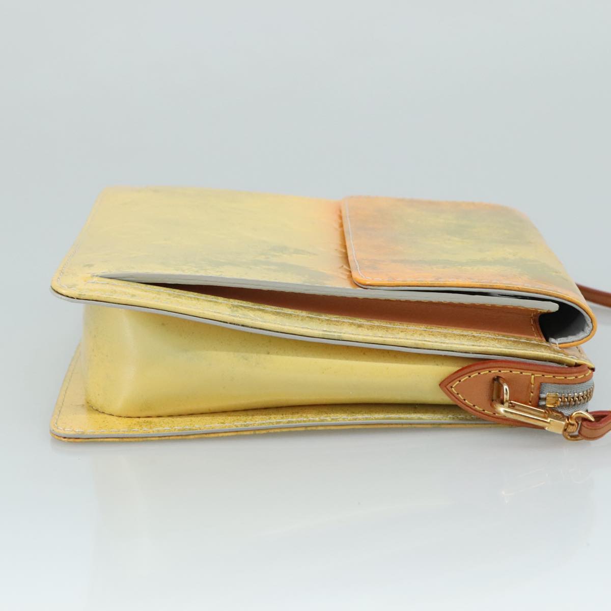 LOUIS VUITTON Monogram Vernis Motto Accessory Pouch Gris M91030 LV 108887