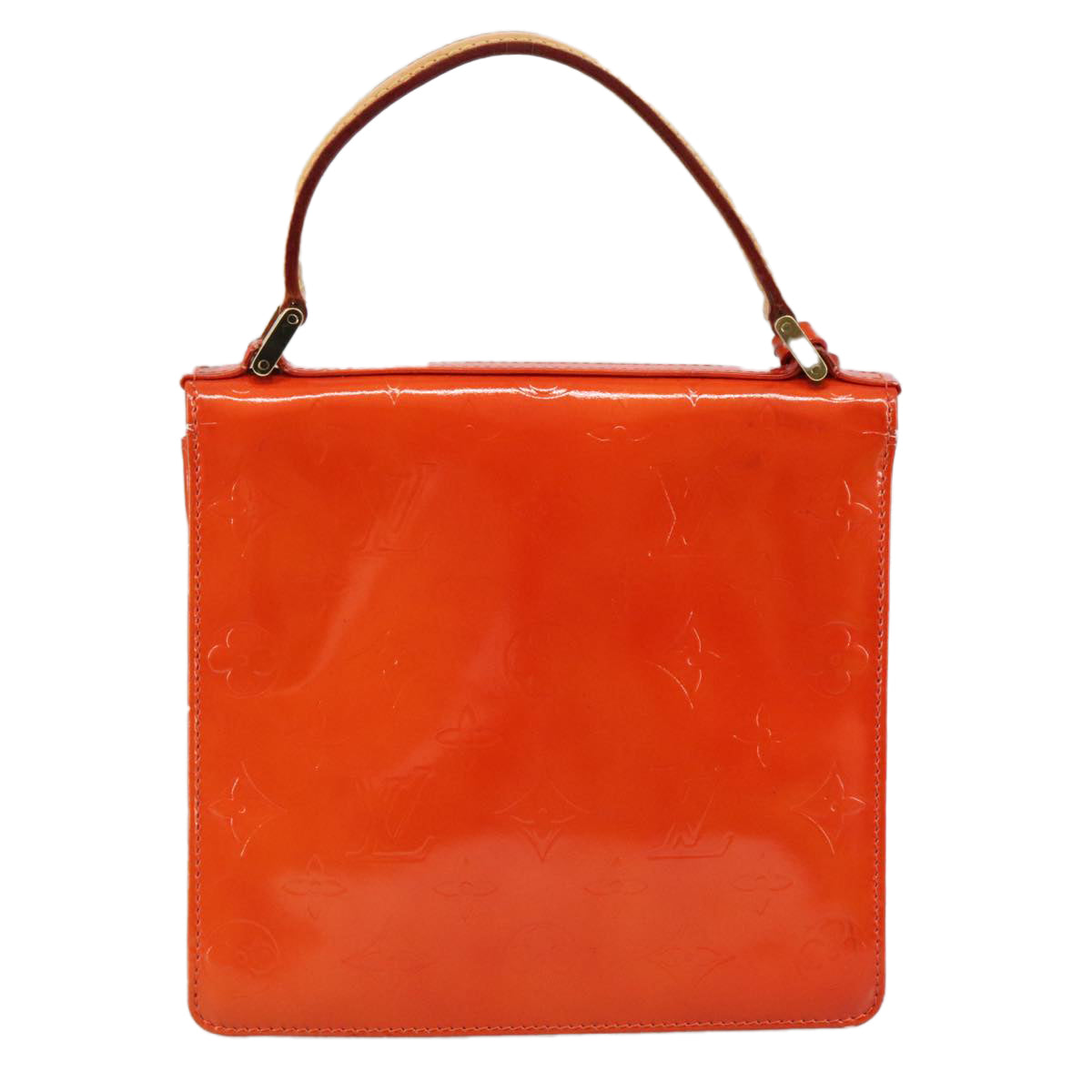 LOUIS VUITTON Monogram Vernis Spring Street Hand Bag Red M91135 LV 108891