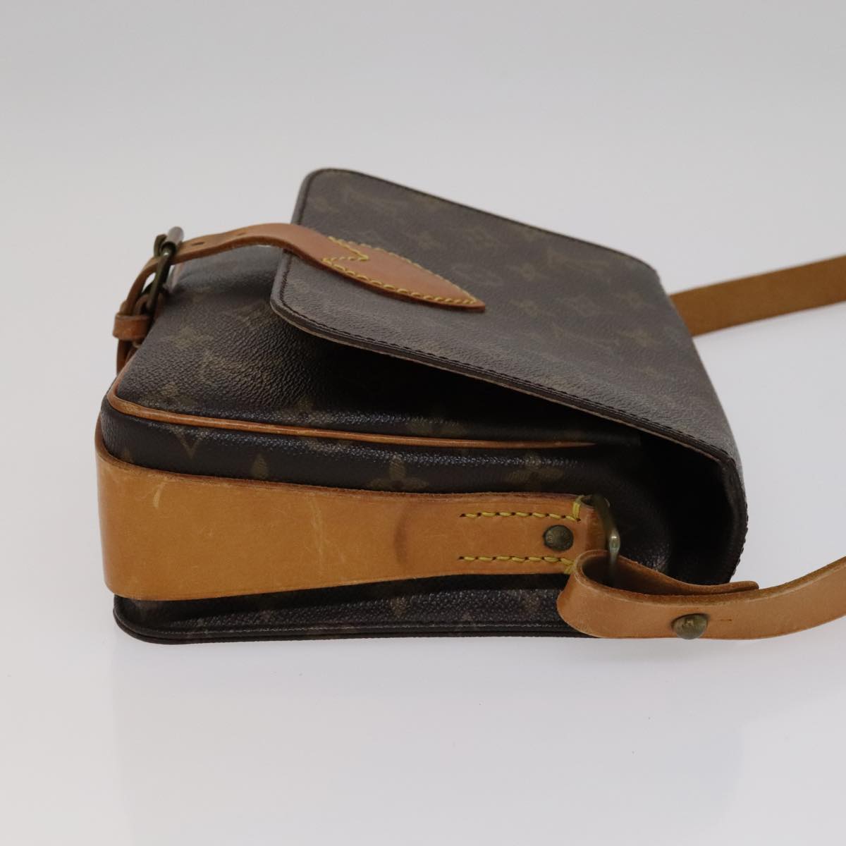 LOUIS VUITTON Monogram Cartouchiere MM Shoulder Bag M51253 LV 108893