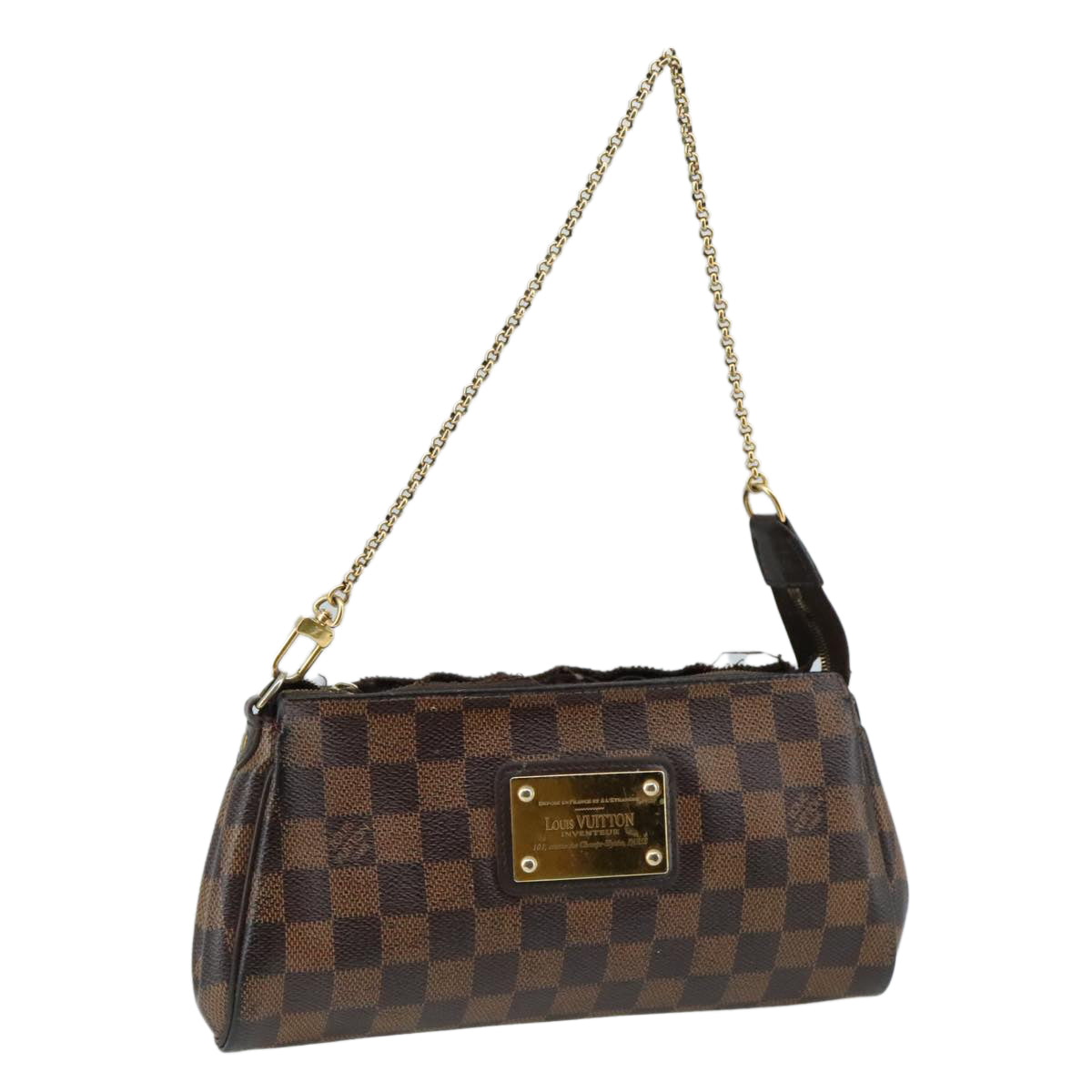 LOUIS VUITTON Damier Ebene Eva Shoulder Bag N55213 LV 108952