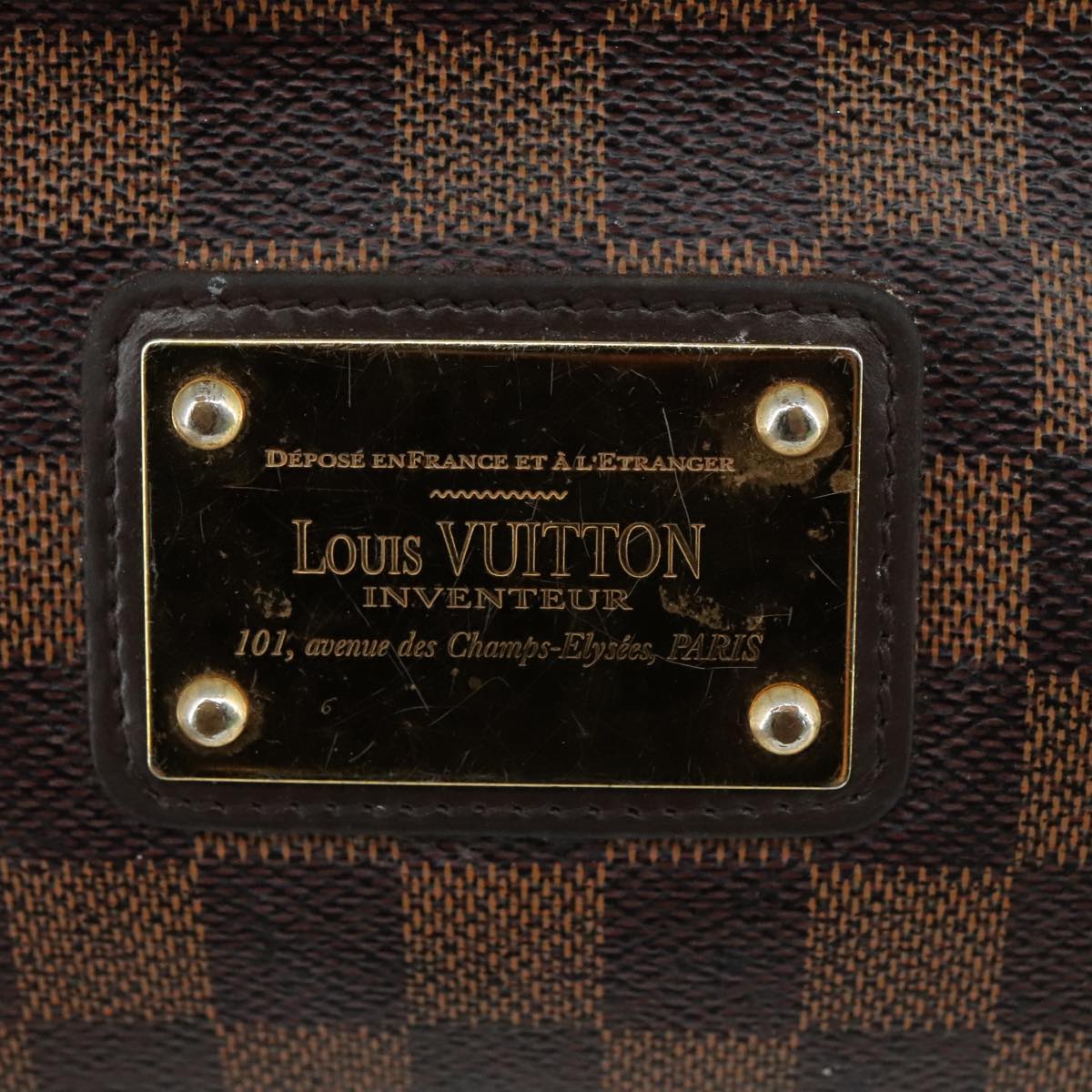 LOUIS VUITTON Damier Ebene Eva Shoulder Bag N55213 LV 108952