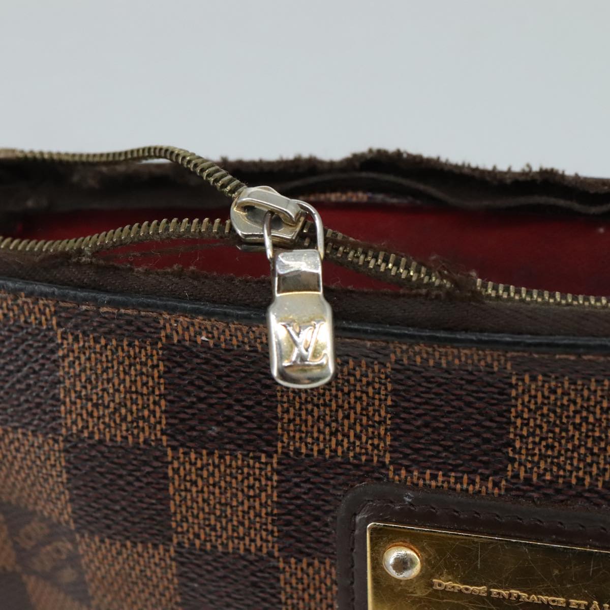 LOUIS VUITTON Damier Ebene Eva Shoulder Bag N55213 LV 108952
