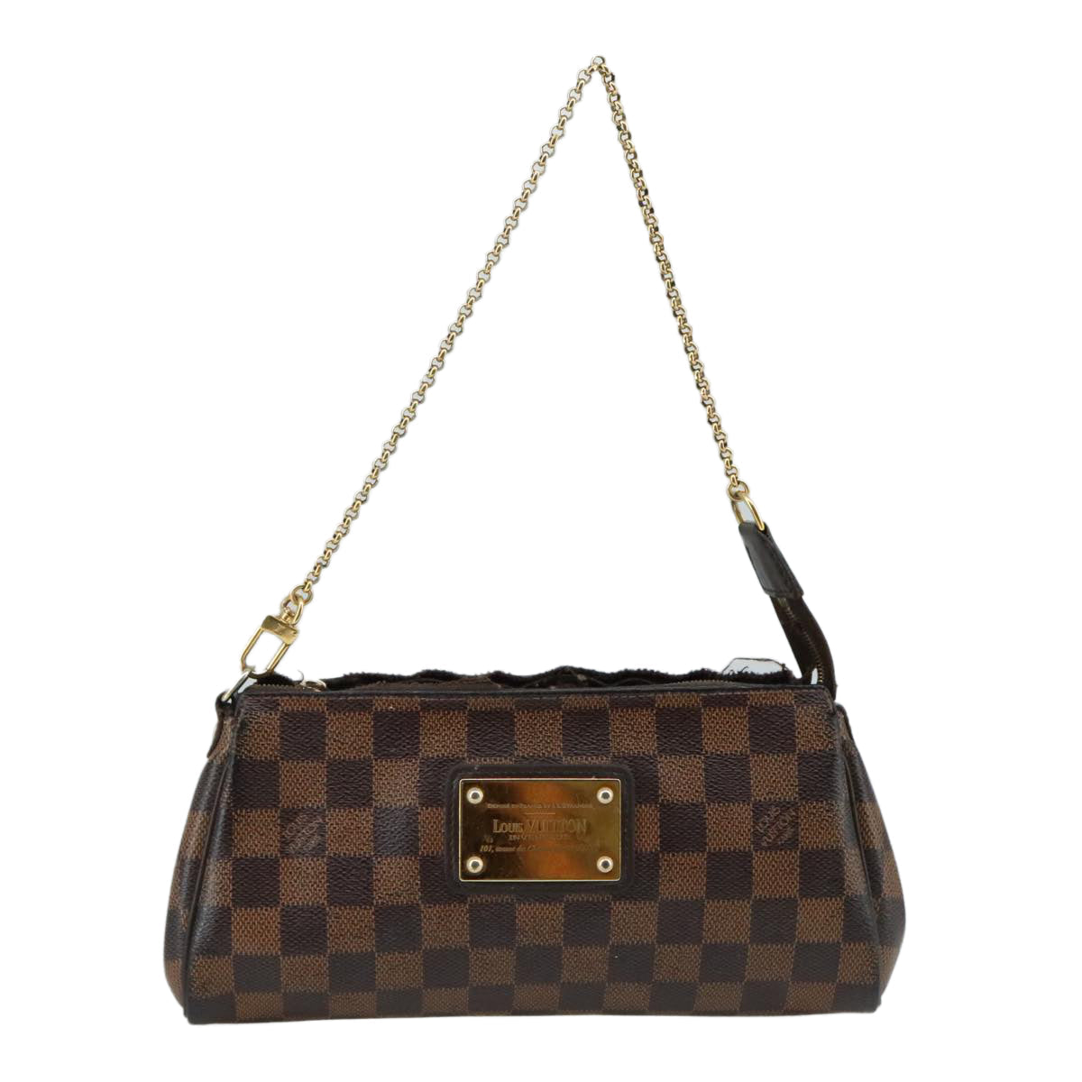 LOUIS VUITTON Damier Ebene Eva Shoulder Bag N55213 LV 108952