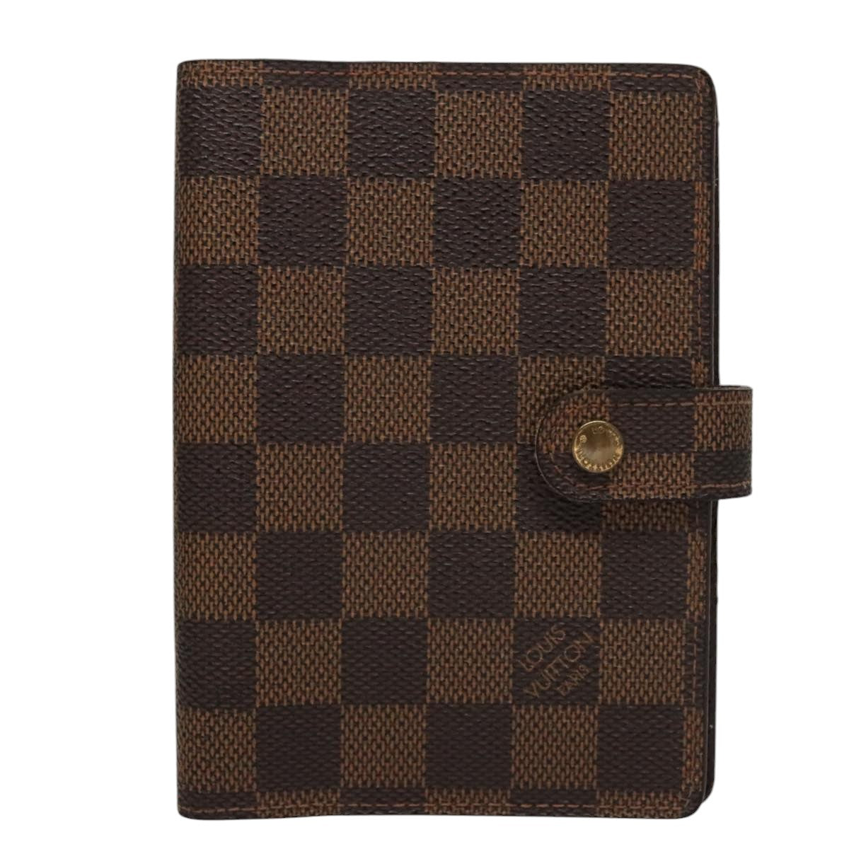 LOUIS VUITTON Damier Ebene Agenda PM Day Planner Cover R20700 LV 108960