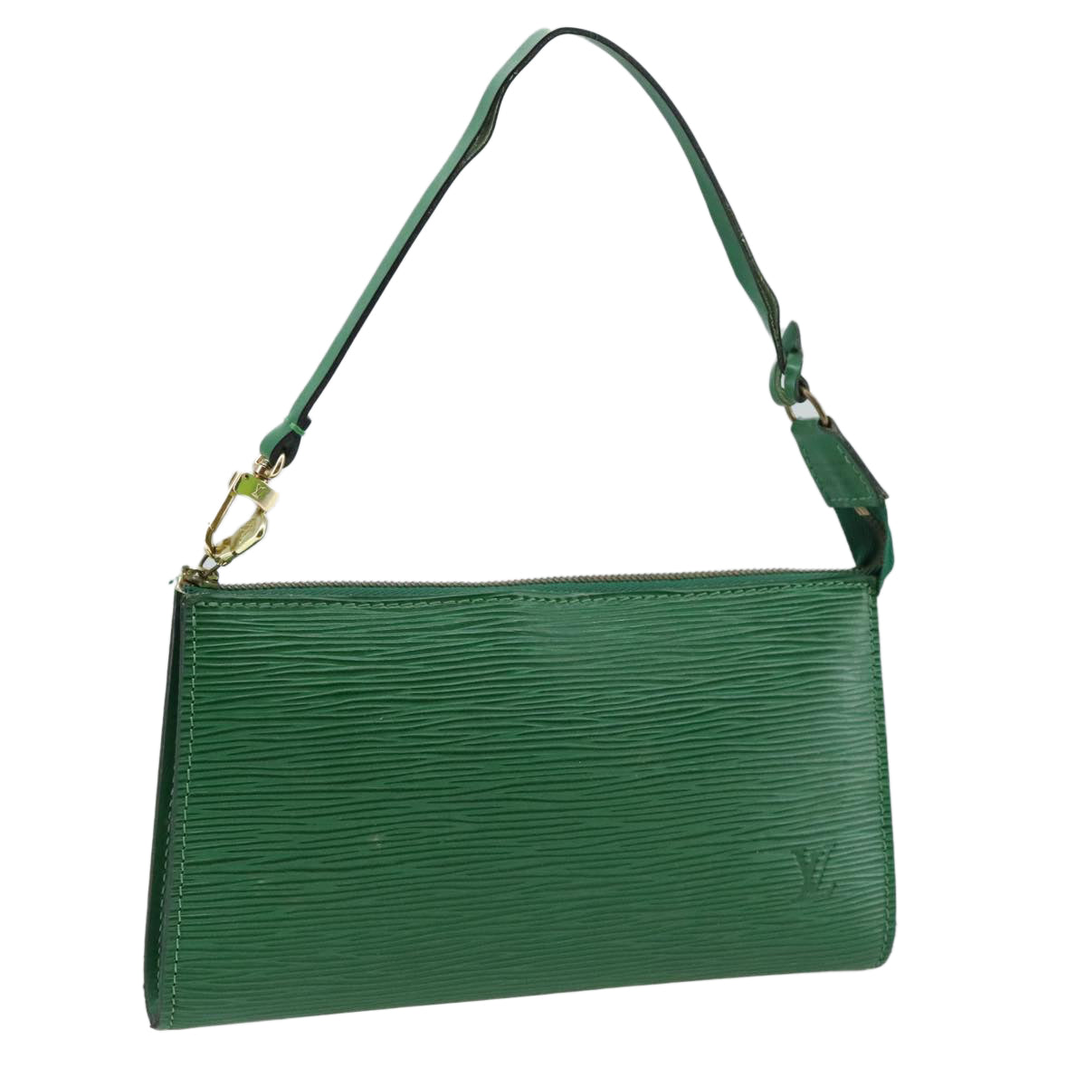 LOUIS VUITTON Epi Pochette Accessoires Pouch Green M52984 LV 108967