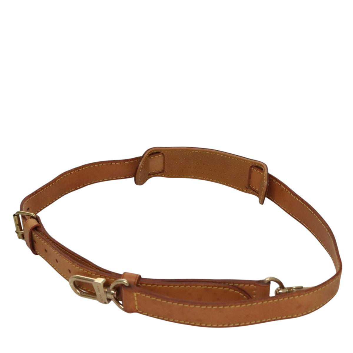 LOUIS VUITTON Adjustable Shoulder Strap Leather 34.6""-42.1"" Beige 108981