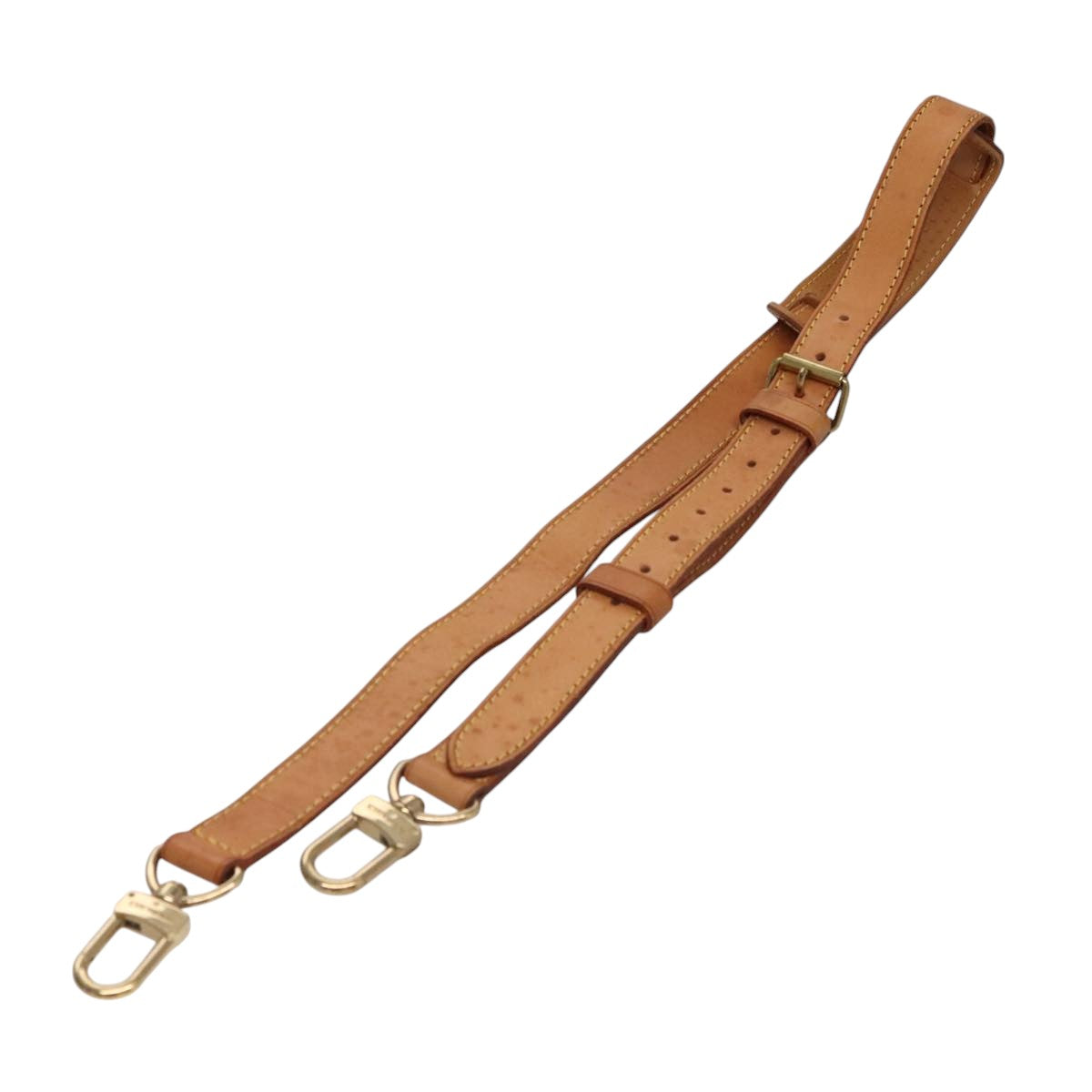 LOUIS VUITTON Adjustable Shoulder Strap Leather 34.6""-42.1"" Beige 108981