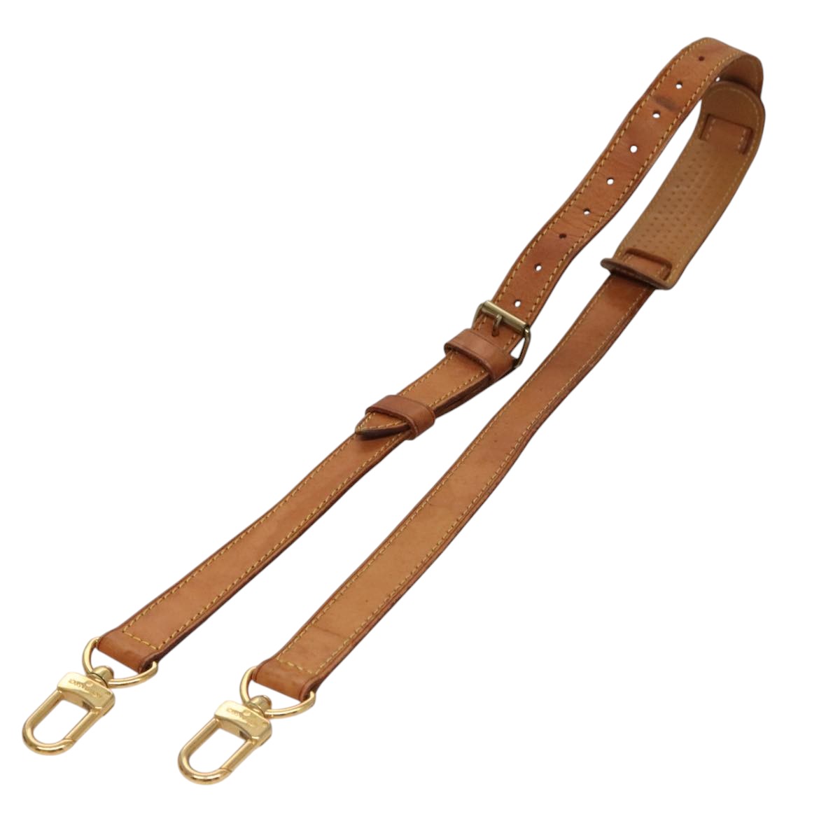 LOUIS VUITTON Adjustable Shoulder Strap Leather 32.7""-39.8"" Beige 108983