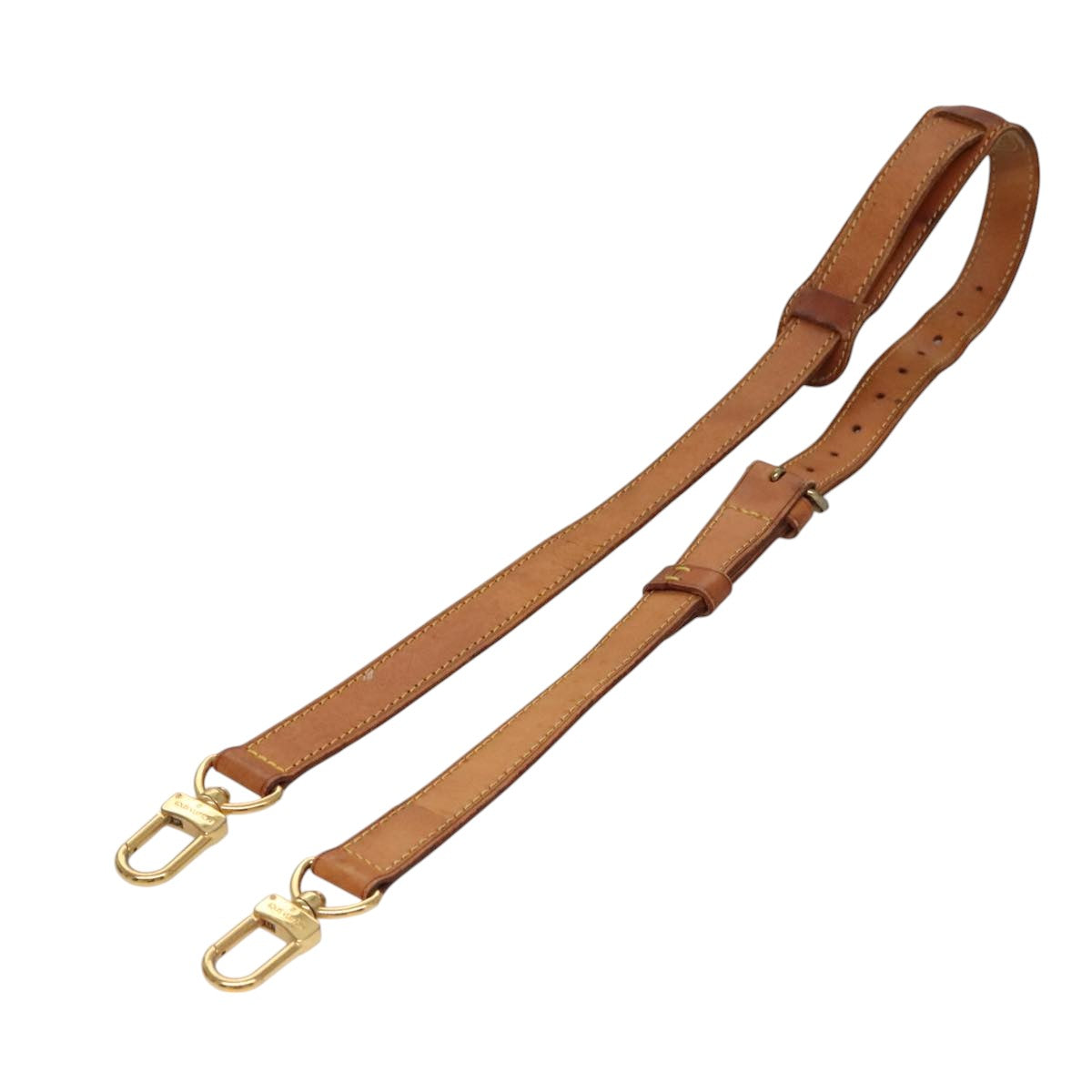 LOUIS VUITTON Adjustable Shoulder Strap Leather 32.7""-39.8"" Beige 108983