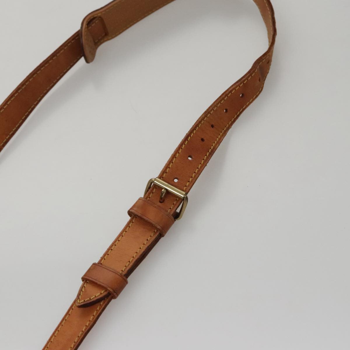 LOUIS VUITTON Adjustable Shoulder Strap Leather 32.7""-39.8"" Beige 108983