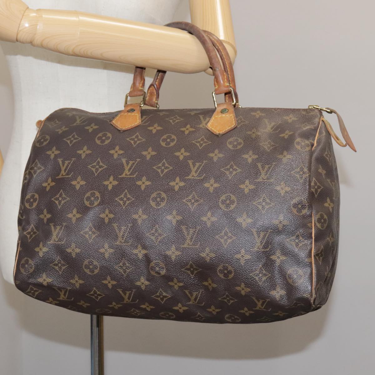 LOUIS VUITTON Monogram Speedy 35 Hand Bag M41524 LV 108992