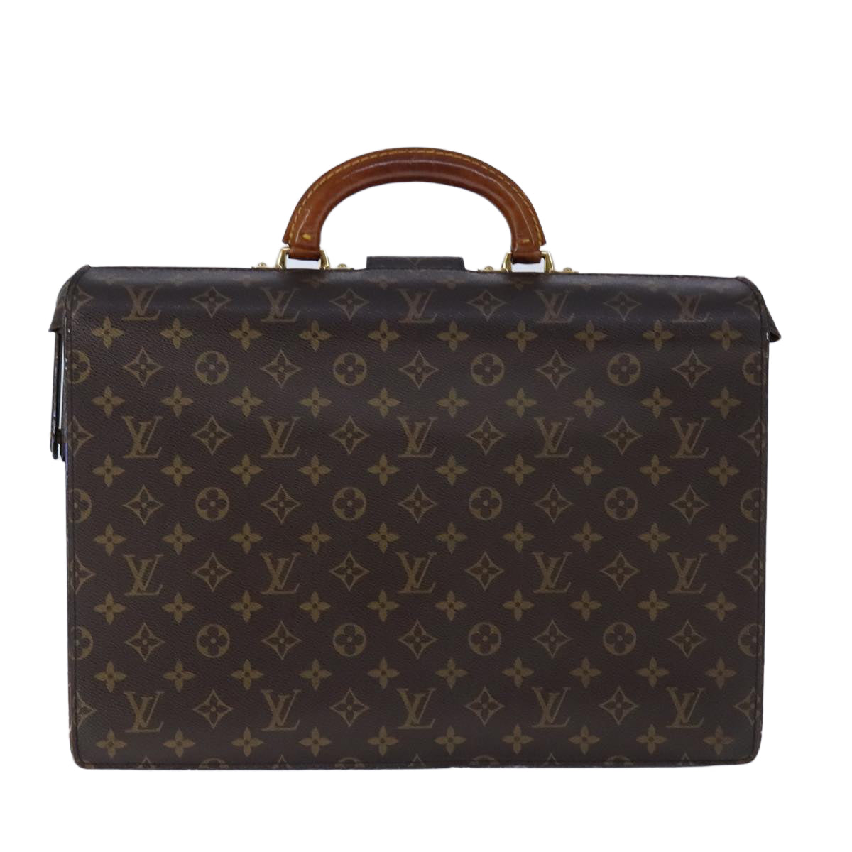 LOUIS VUITTON Monogram Serviette Fermoir Business Bag M53305 LV 108998