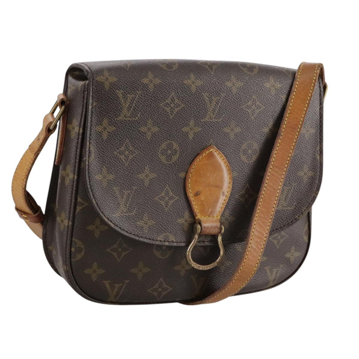 LOUIS VUITTON Monogram Saint Cloud GM Shoulder Bag M51242 LV 109000