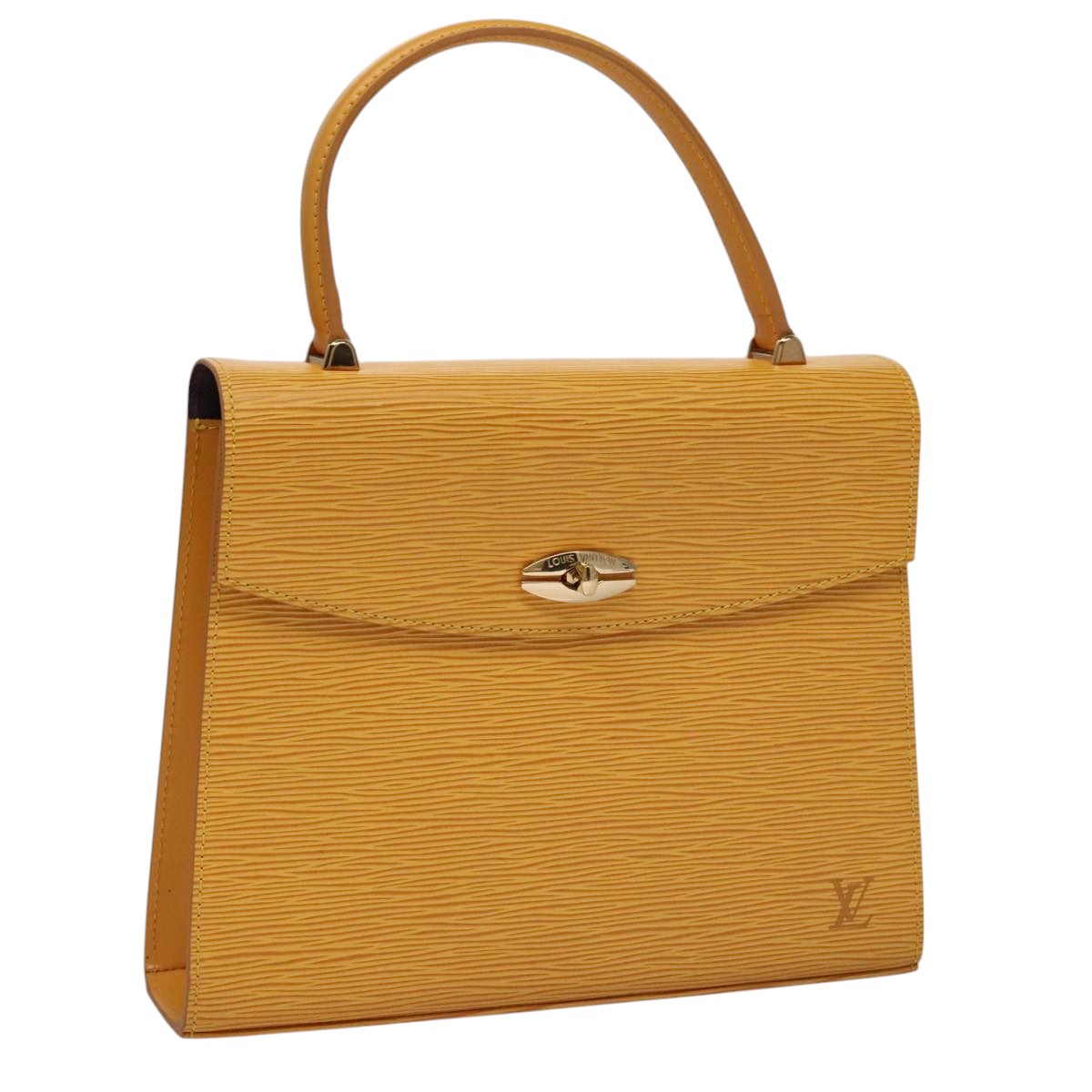 LOUIS VUITTON Epi Malesherbes Hand Bag Tassili Yellow Jonne M52379 109006