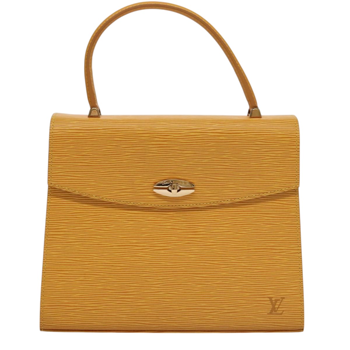 LOUIS VUITTON Epi Malesherbes Hand Bag Tassili Yellow Jonne M52379 109006