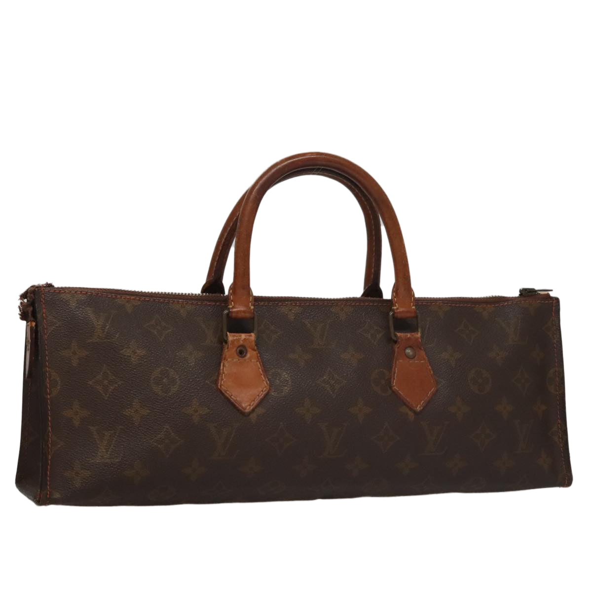 LOUIS VUITTON Monogram Sac Triangle Hand Bag M51360 LV 109008