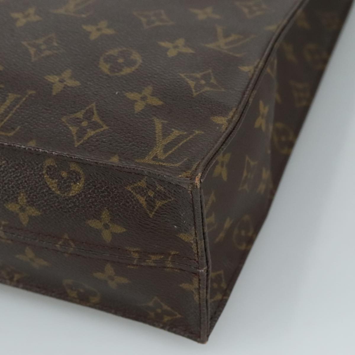 LOUIS VUITTON Monogram Sac Plat Hand Bag M51140 LV 109024
