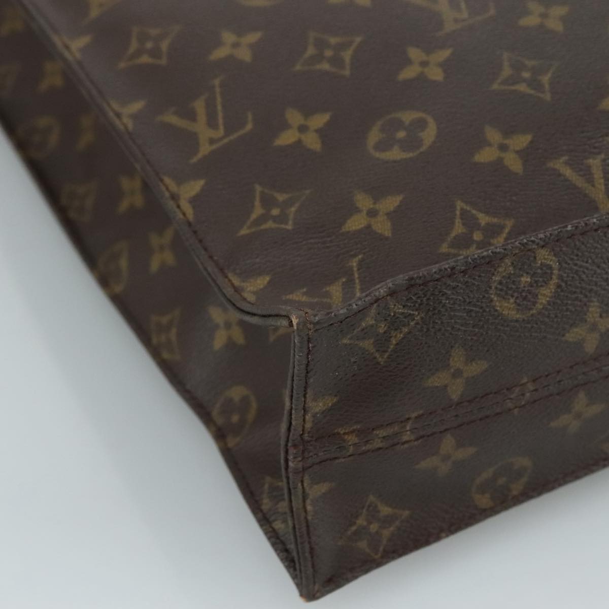 LOUIS VUITTON Monogram Sac Plat Hand Bag M51140 LV 109024