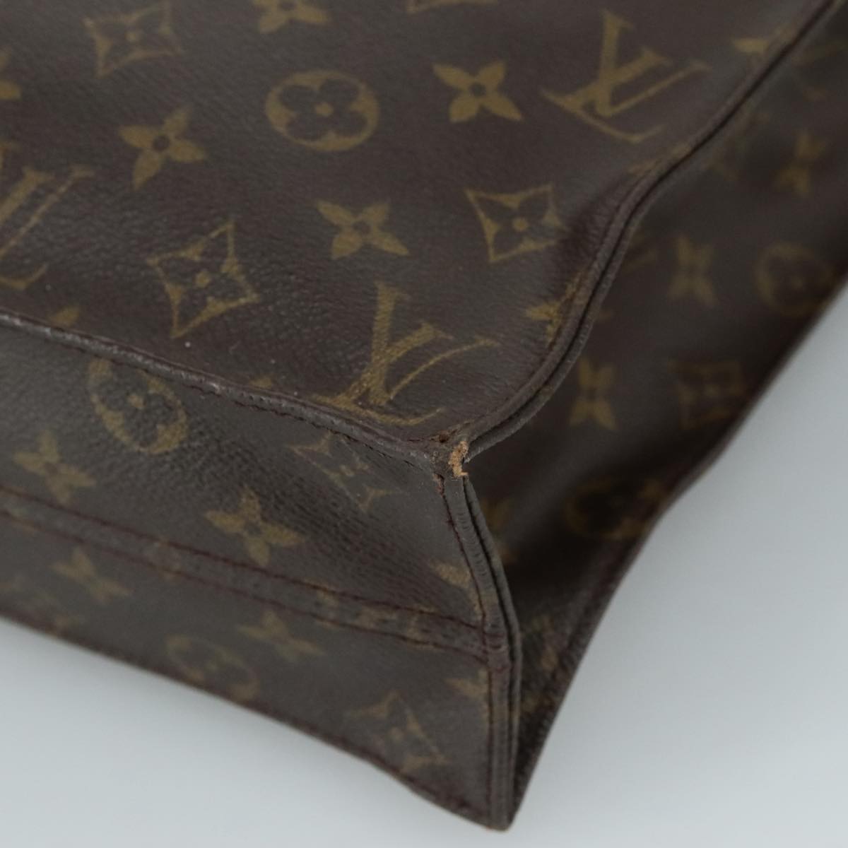 LOUIS VUITTON Monogram Sac Plat Hand Bag M51140 LV 109024