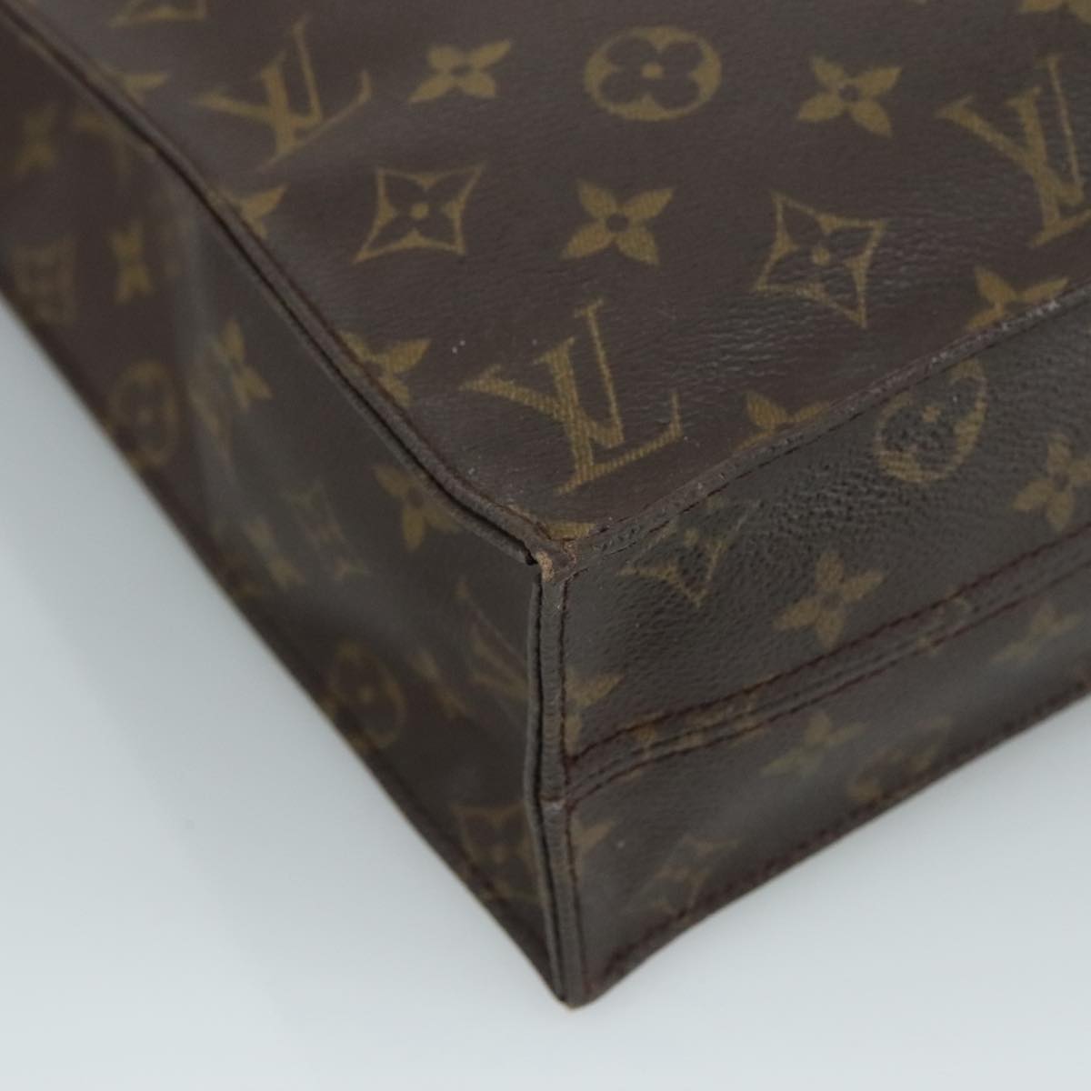 LOUIS VUITTON Monogram Sac Plat Hand Bag M51140 LV 109024