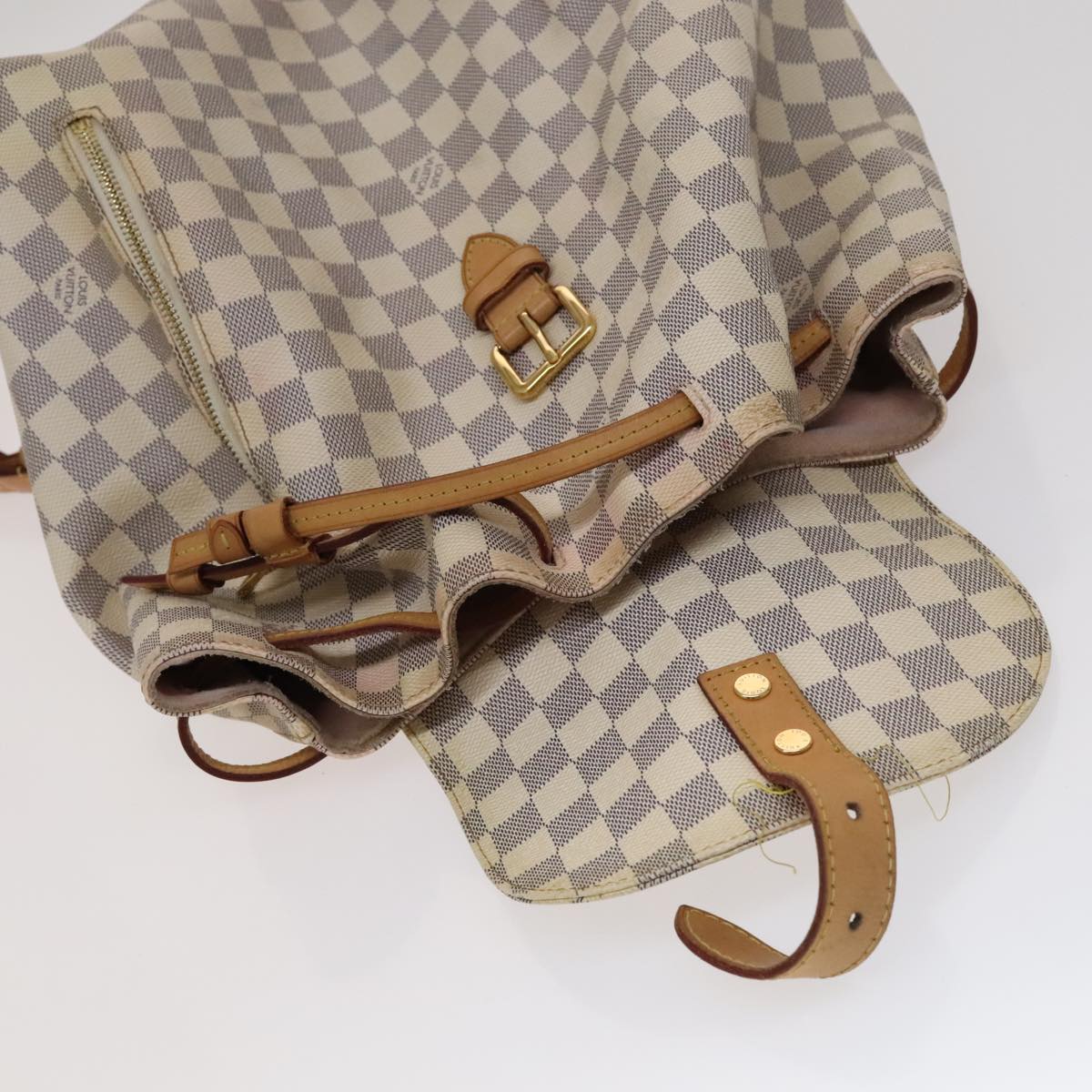 LOUIS VUITTON Damier Azur Speron Backpack N41578 LV 109031