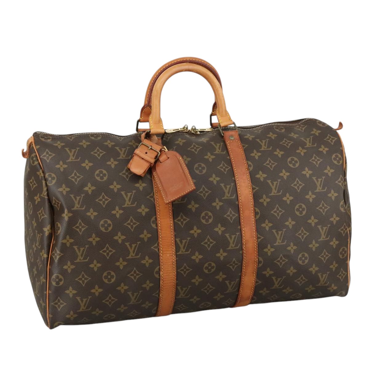 LOUIS VUITTON Monogram Keepall 50 Boston Bag M41426 LV 109032